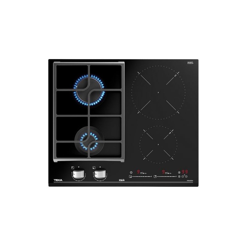 PLACA JZC64322ABNBK (2GAS+2INDUÇÃO) TEKA