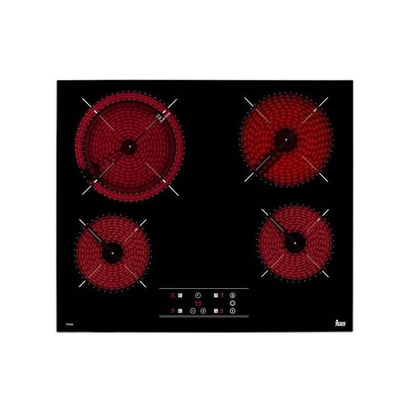 PLACA VITROCERÂMICA TTPRO6420 (ARO METÁLICO) TEKA