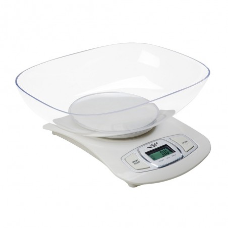 BALANÇA DE COZINHA AD3137W 5KG/1G BRANCA ADLER